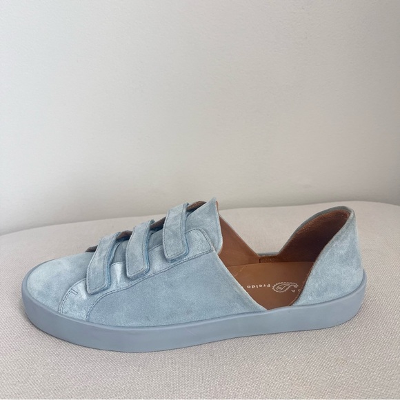 Freda Salvador LIBBY D'ORSAY SNEAKER Blue Suede Size 8 - Picture 5 of 16
